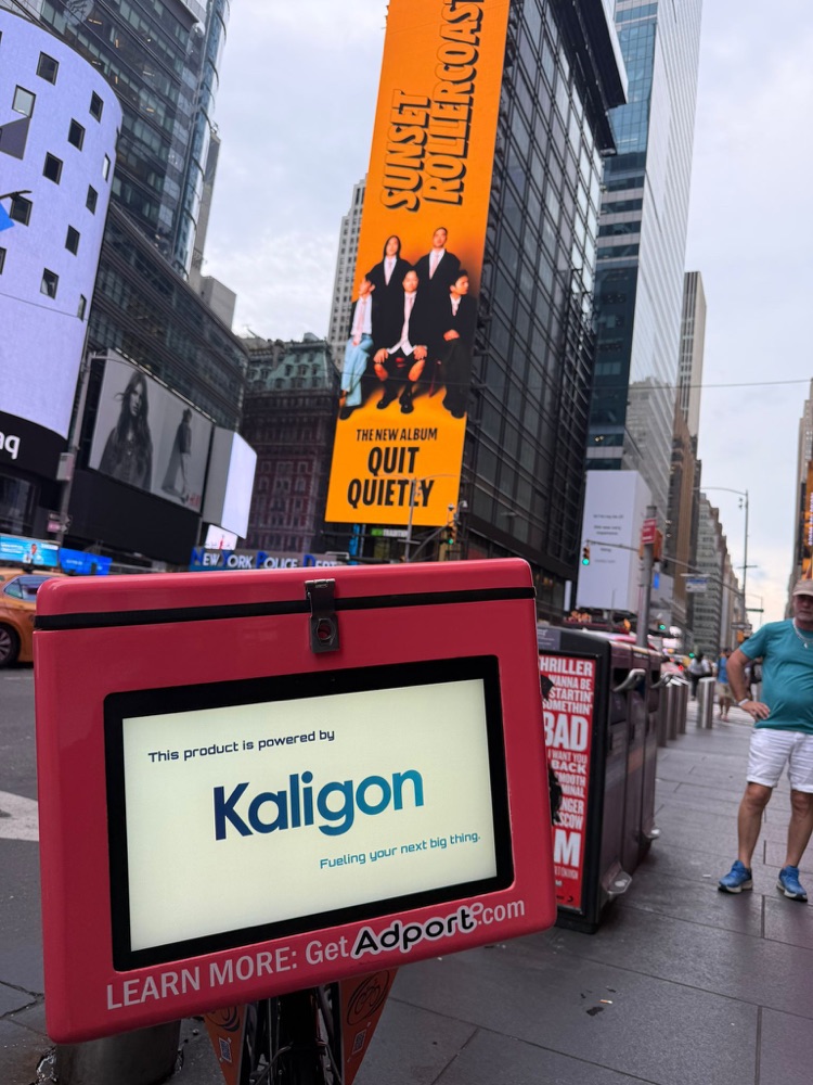 AI Screen pilot unit in Times Square